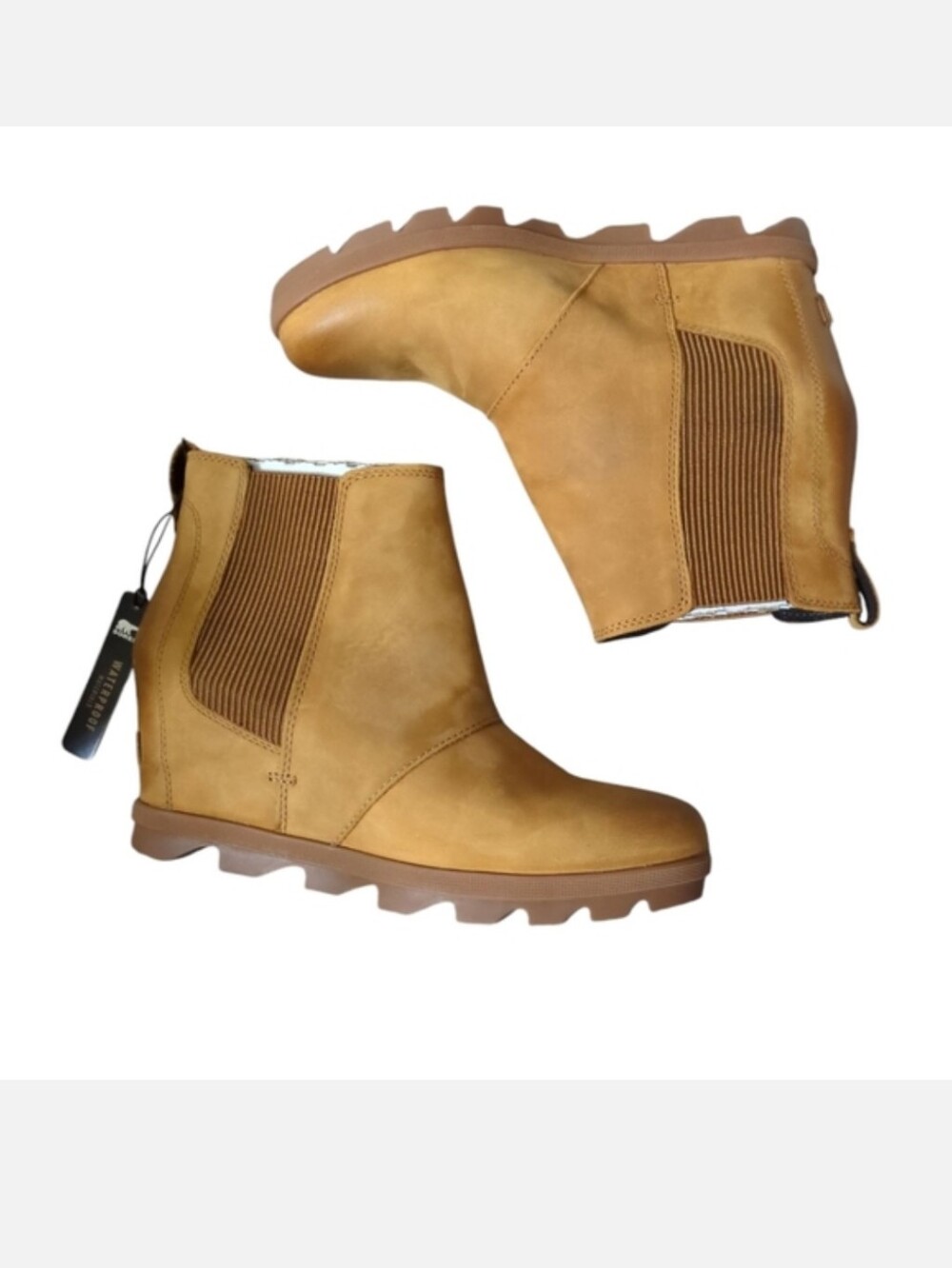 Sorel Joan of Arctic Wedge II Chelsea camel brown